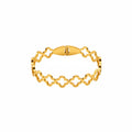 18K Gold Plated Floral Kada for Women