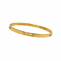 18K Gold Plated Geometric Bangle for Women