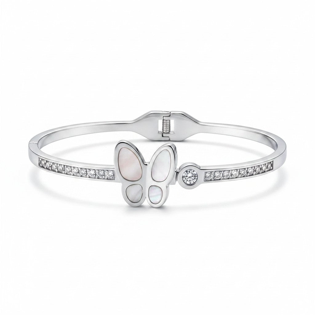 Stainless Steel Butterfly Kada for Women