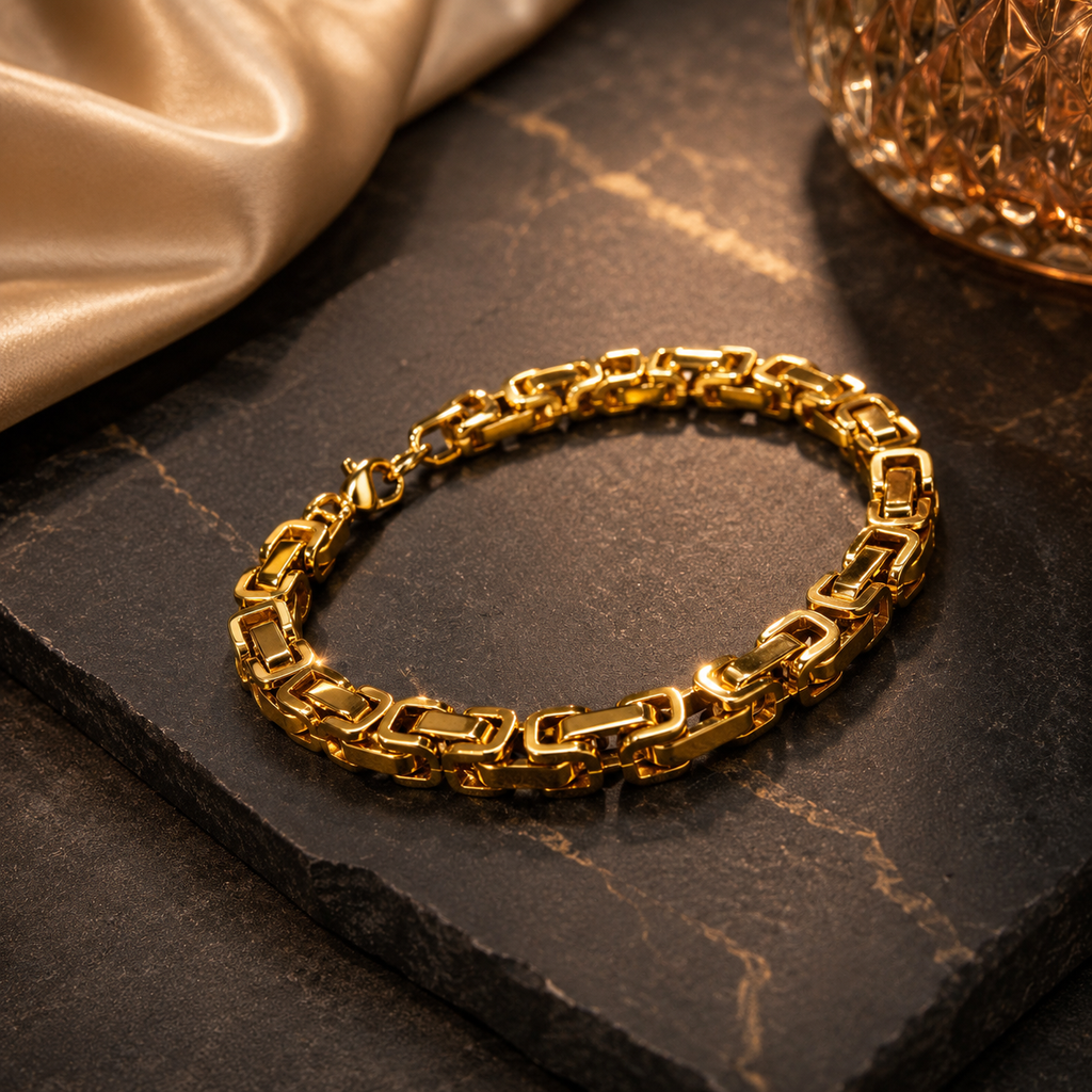 18K Gold Plated Men's Bracelet