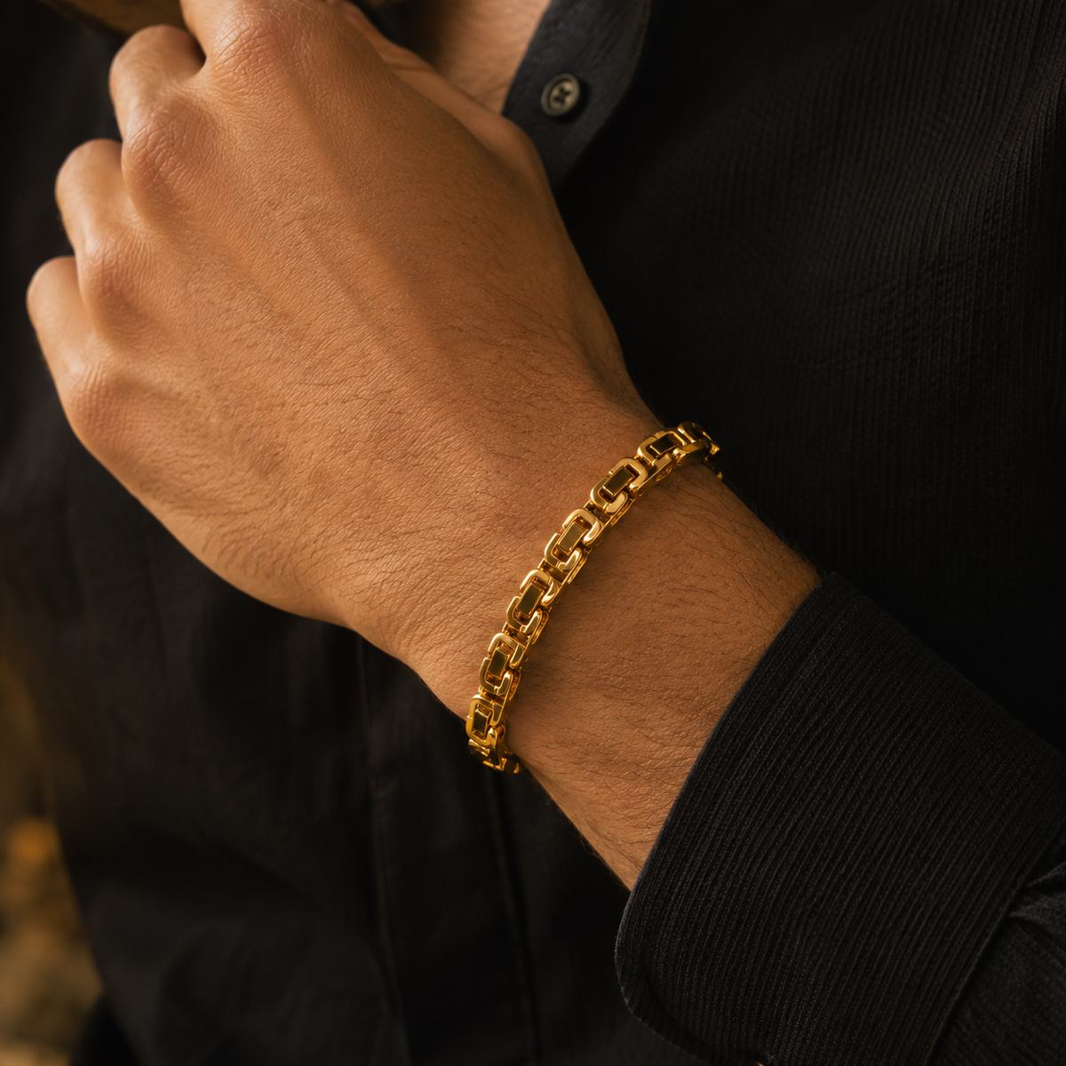 18K Gold Plated Men's Bracelet