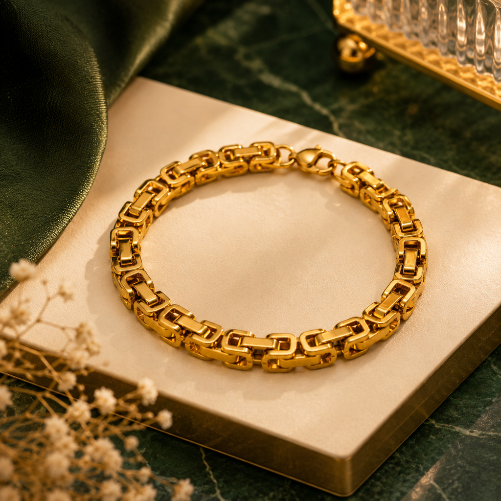 18K Gold Plated Men's Bracelet