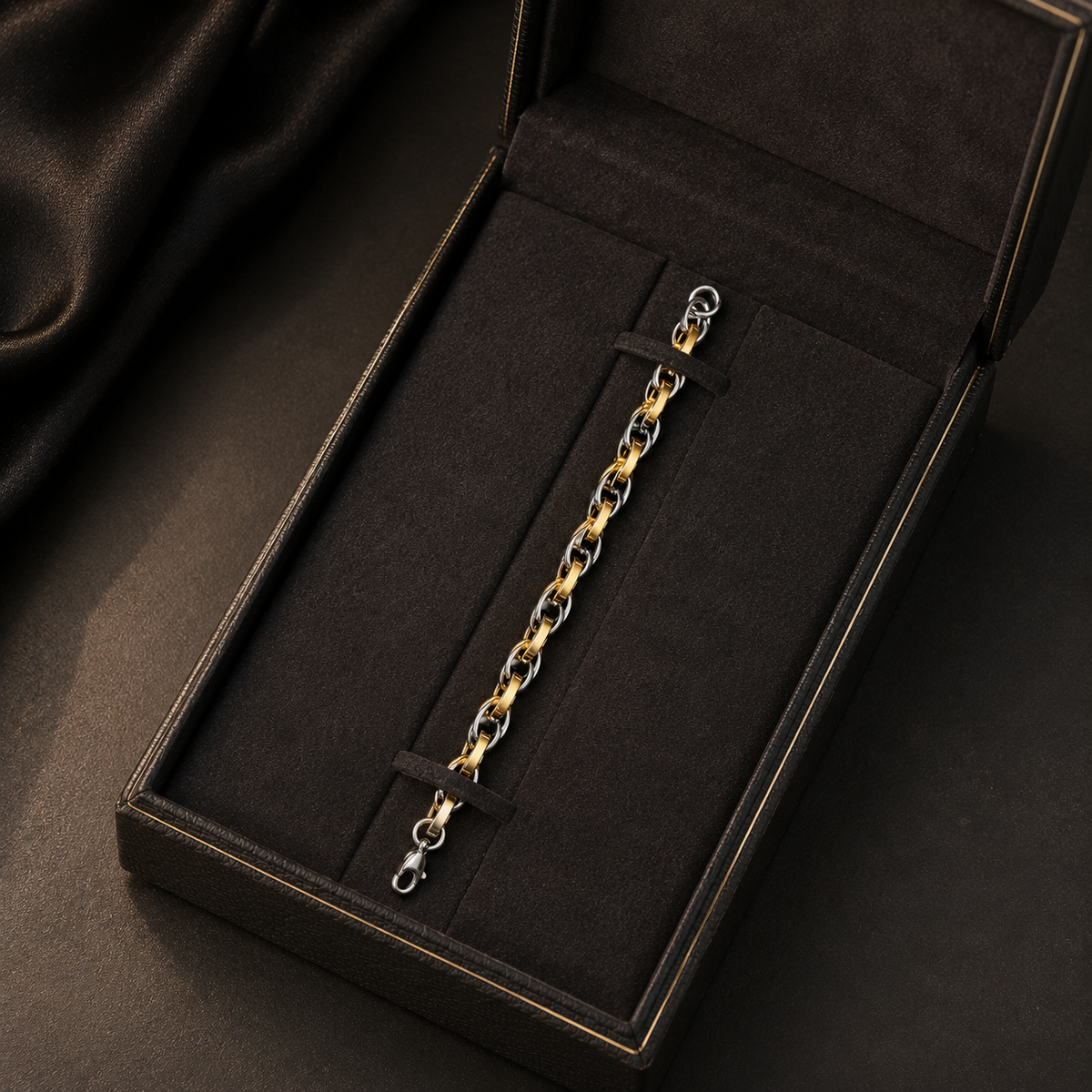 18K Gold Plated Men's Chain Bracelet