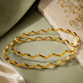 18K Gold Plated Women's Cuff Bangle
