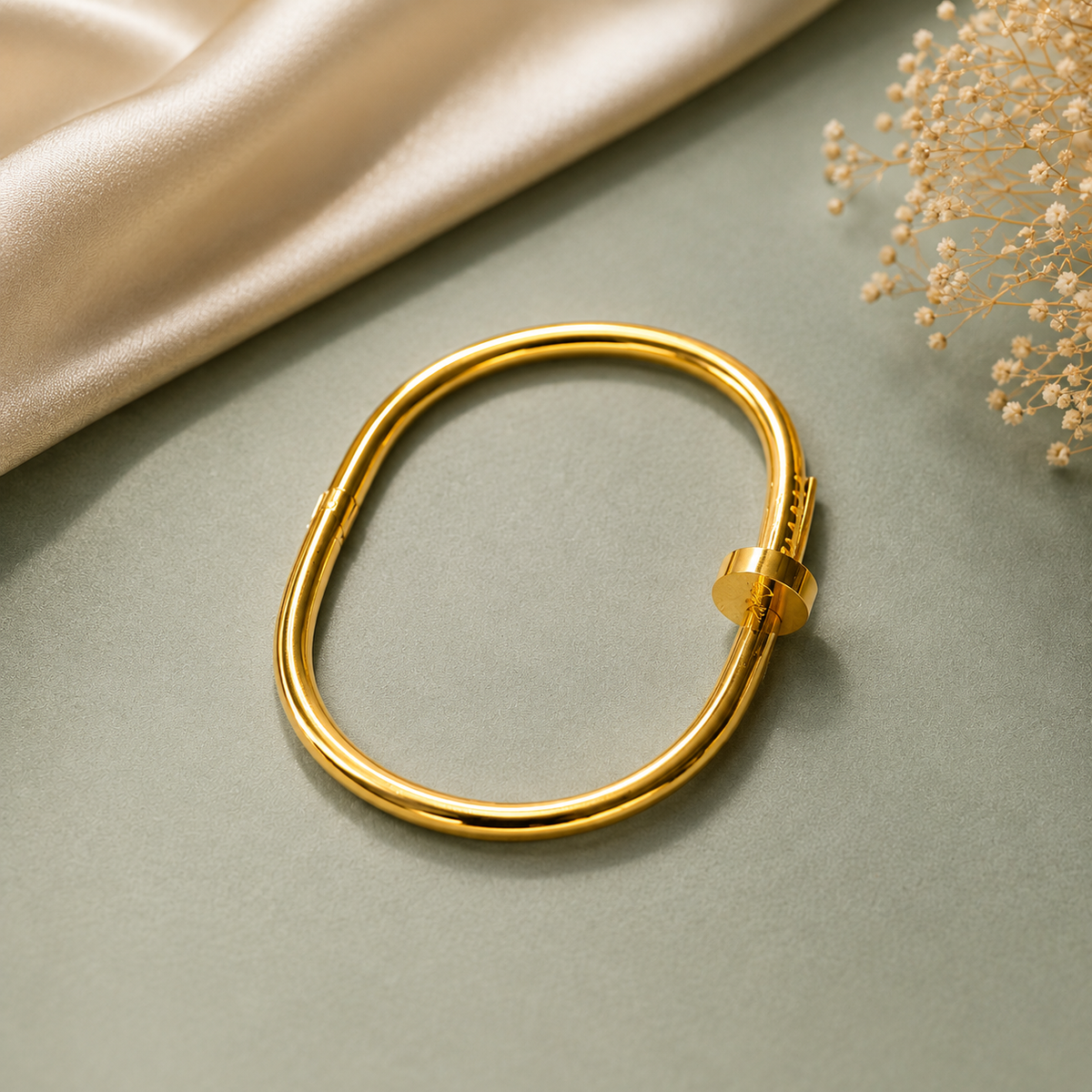 18K Gold Plated Open Kada for Women
