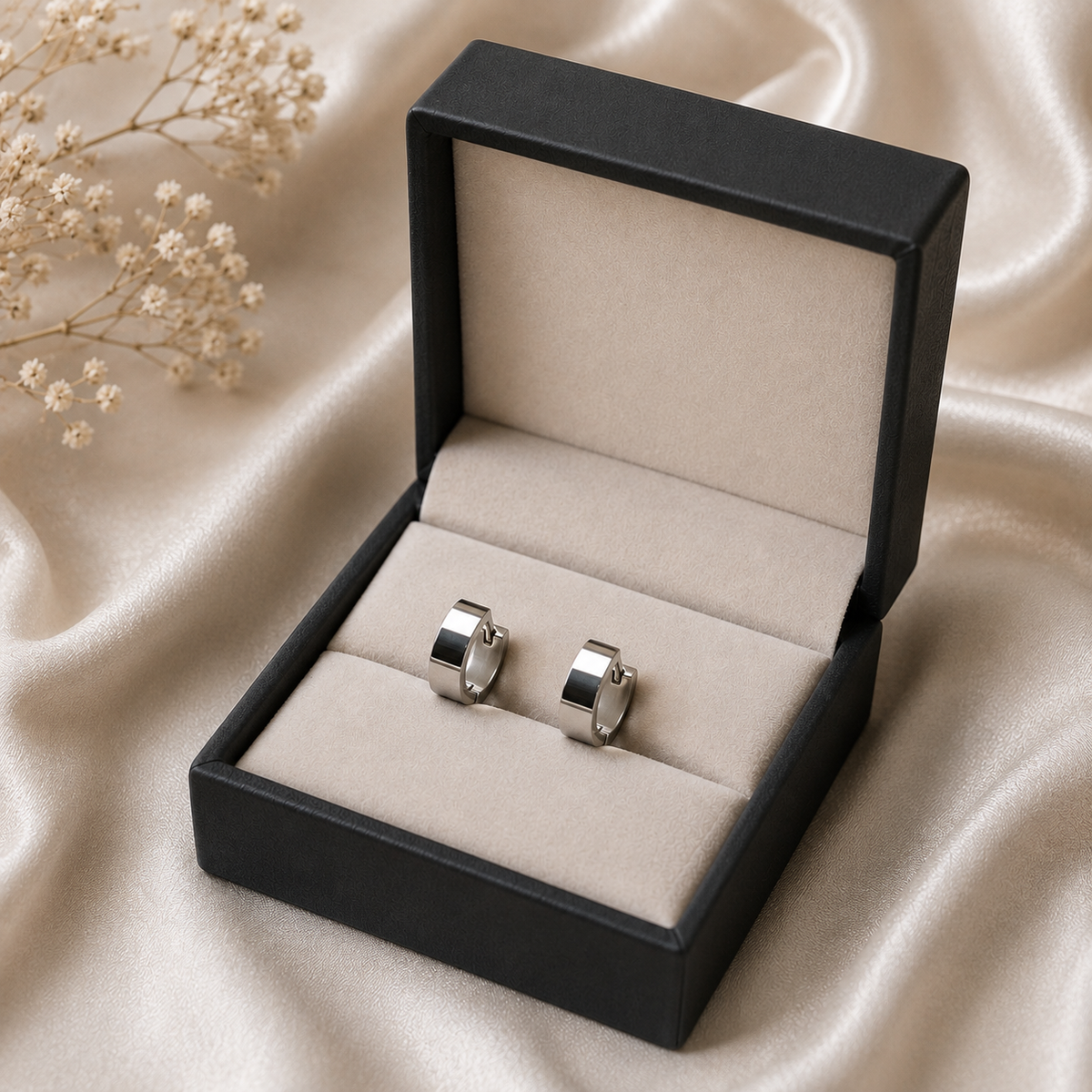 Classic Silver Hoop Earrings – Minimalist Design
