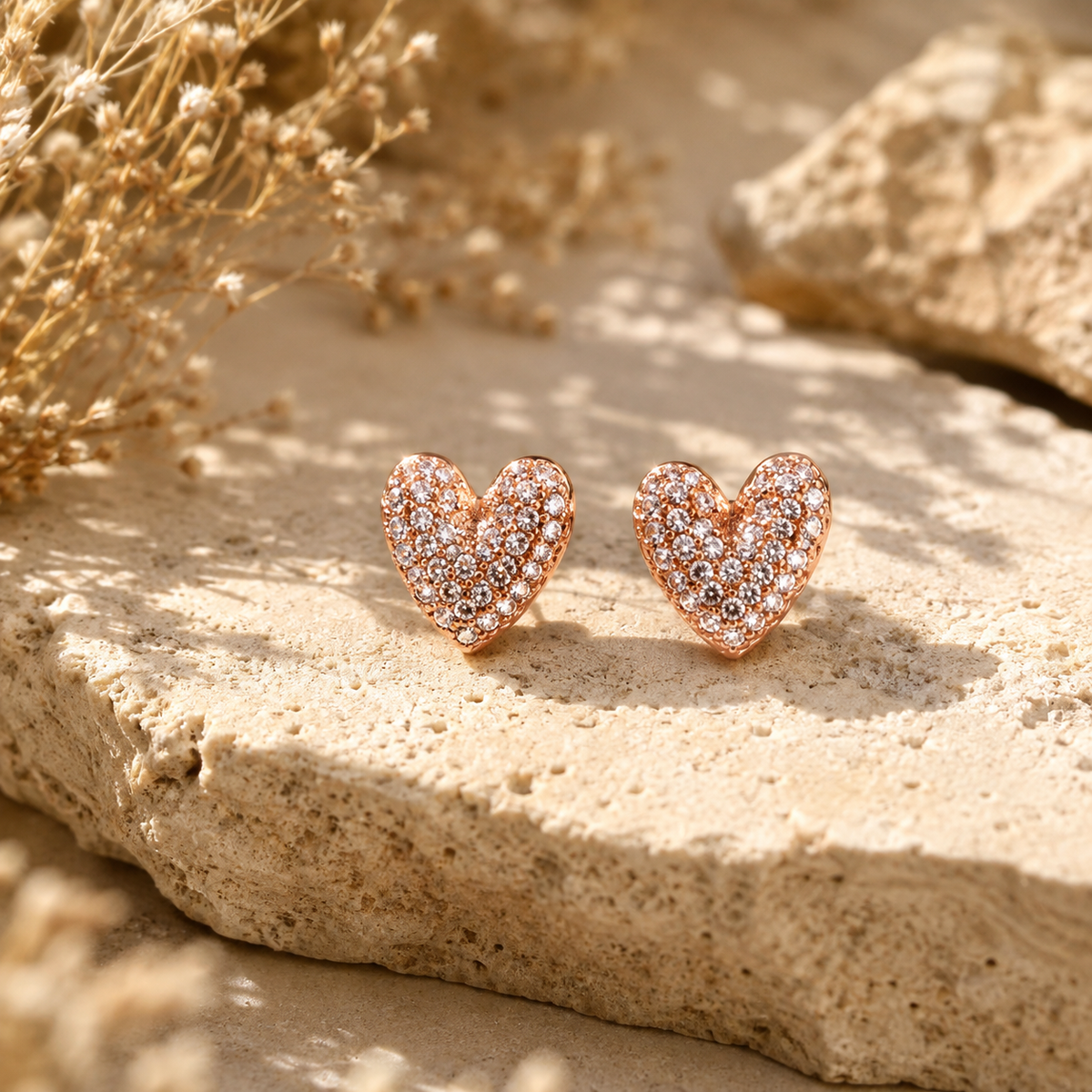 18K Rose Gold Plated 7 Days Earrings Set for Women