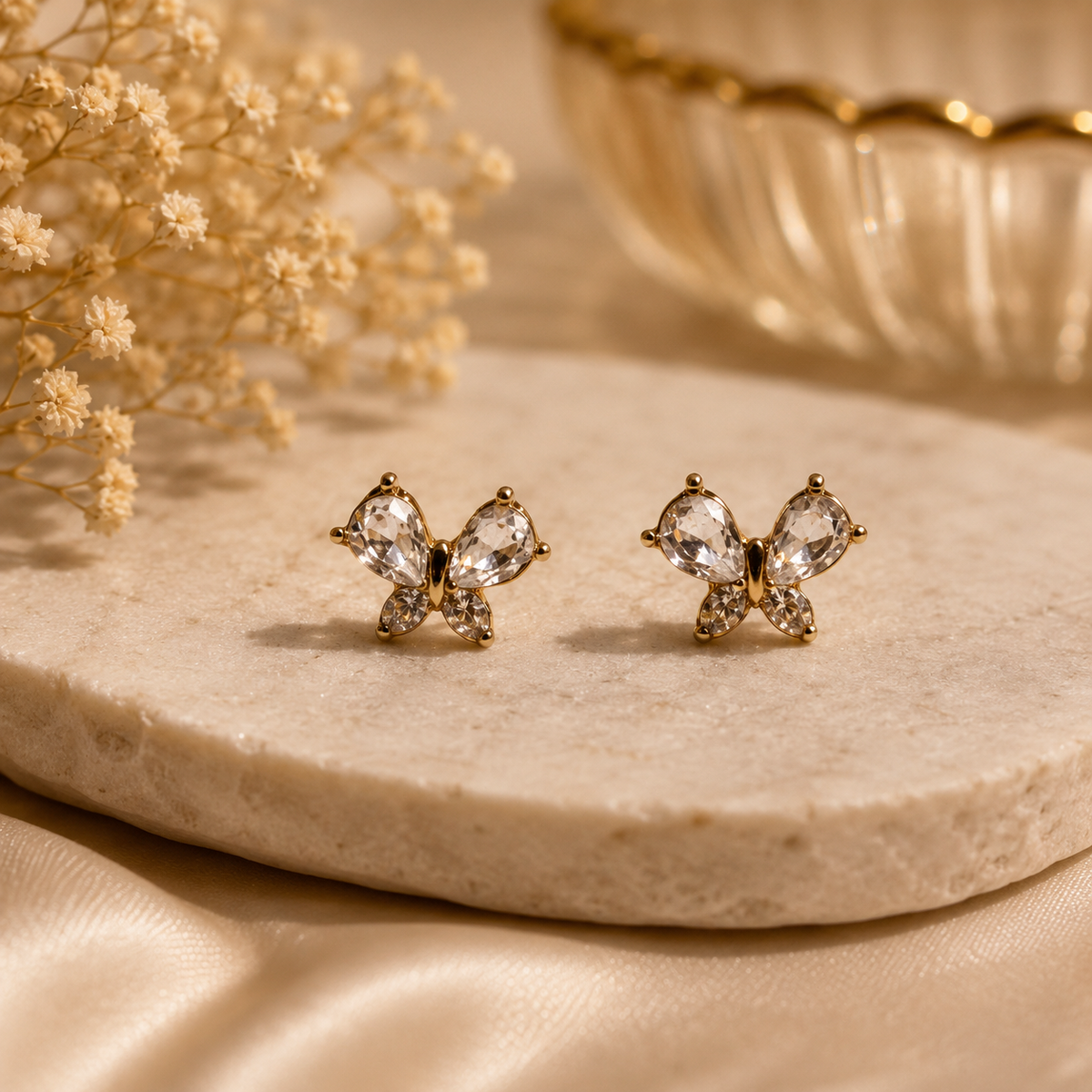 18K Gold Plated Multi-Design Earrings Set