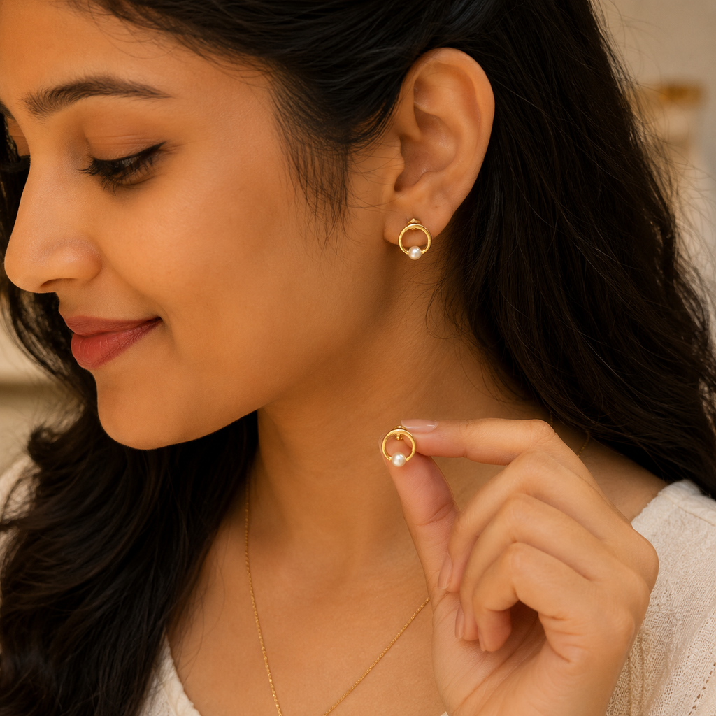 18K Gold Plated Multi-Design Earrings Set