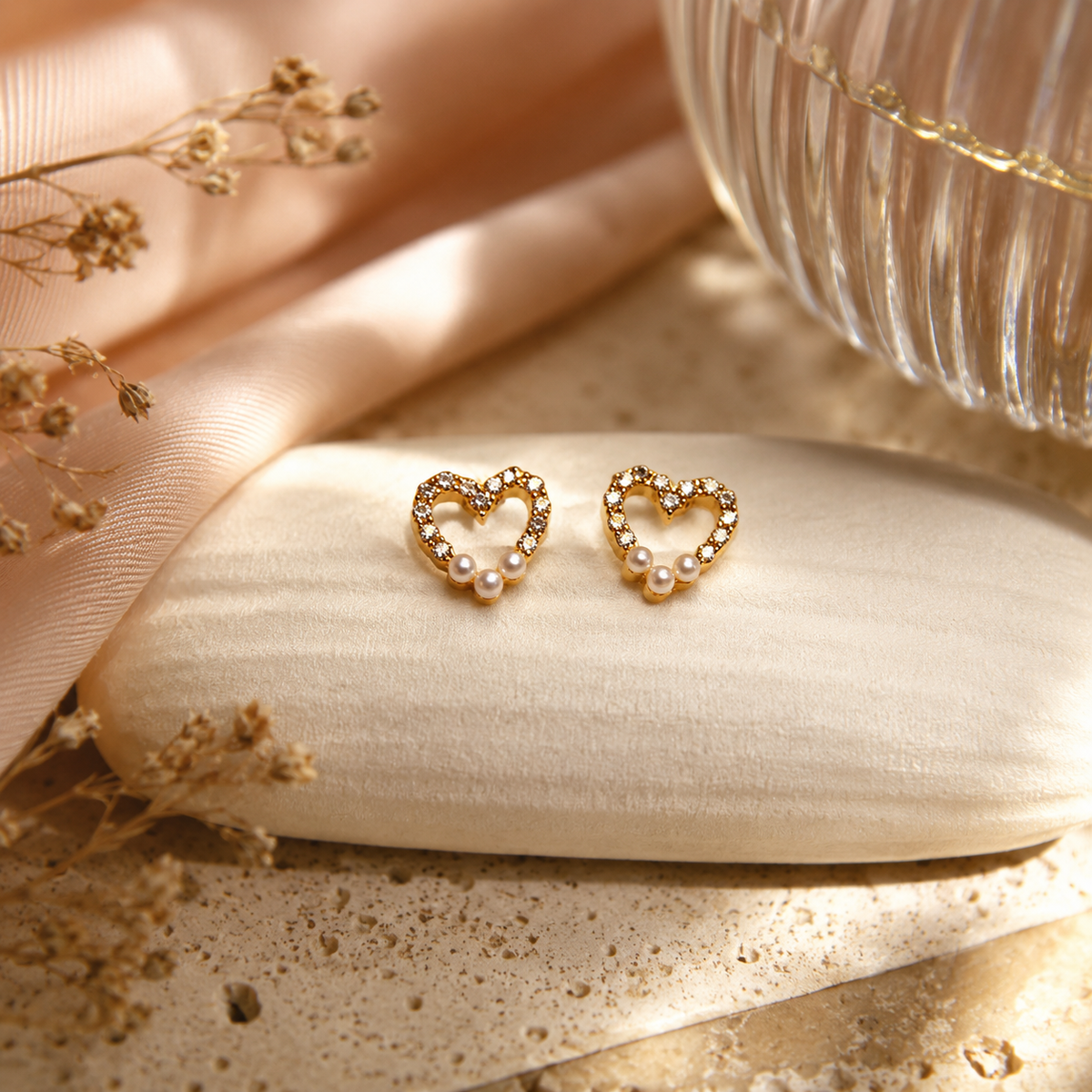 18K Gold Plated 7 Days Earrings Set for Women