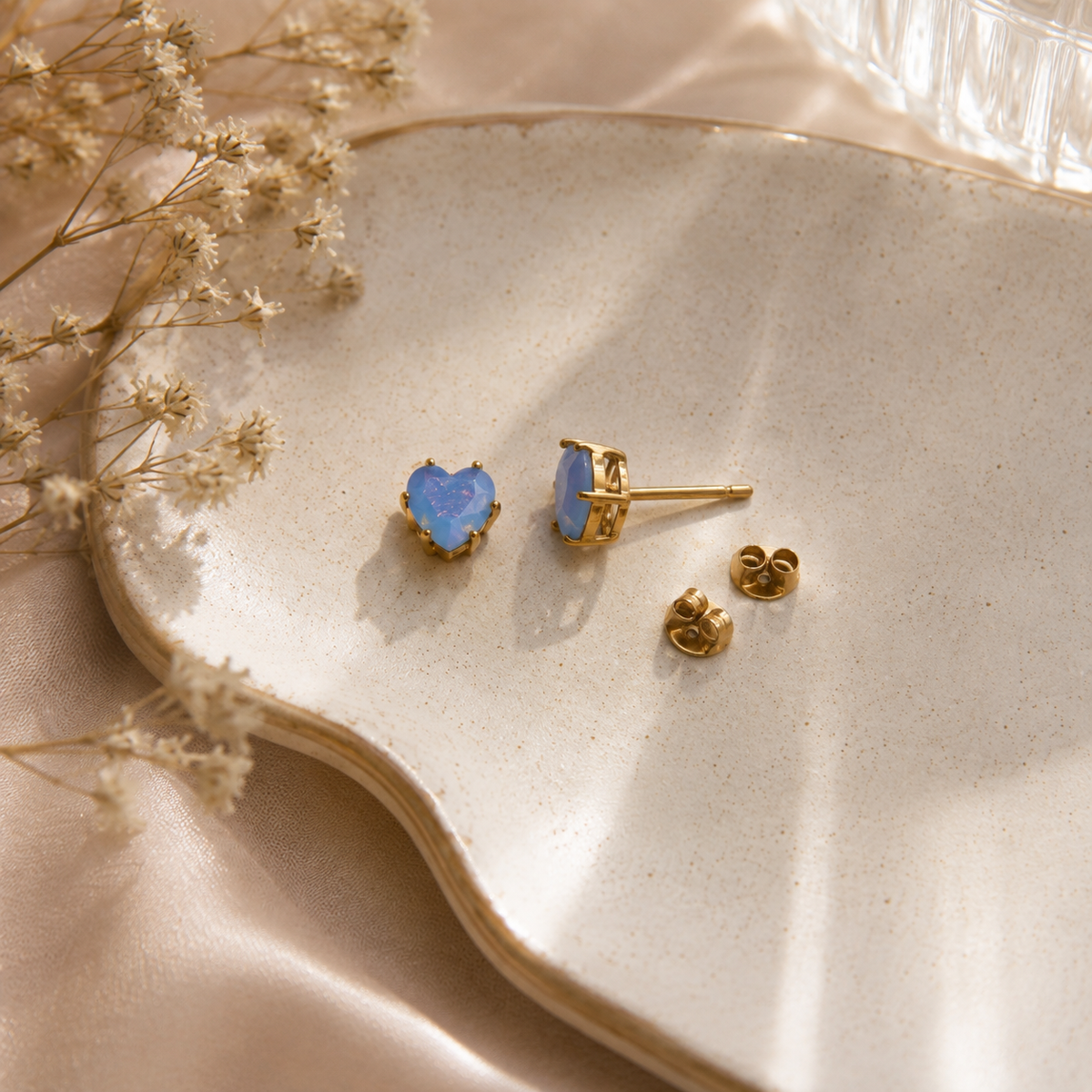 18K Gold Plated 7 Days Earrings Set for Women