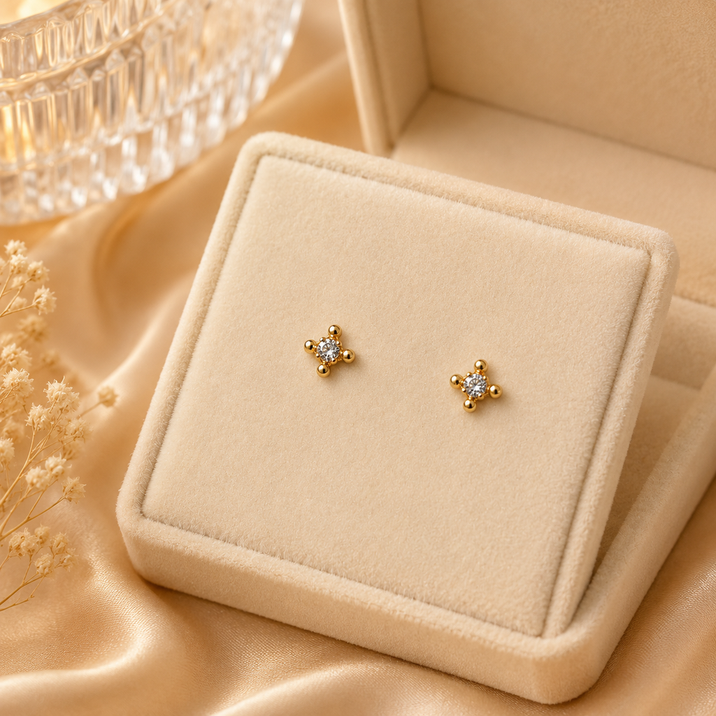18K Gold Plated Earrings Set for Women – 10 Pair Fashion Jewellery Collection