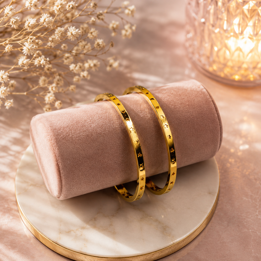 18K Gold Plated Women's Bangle