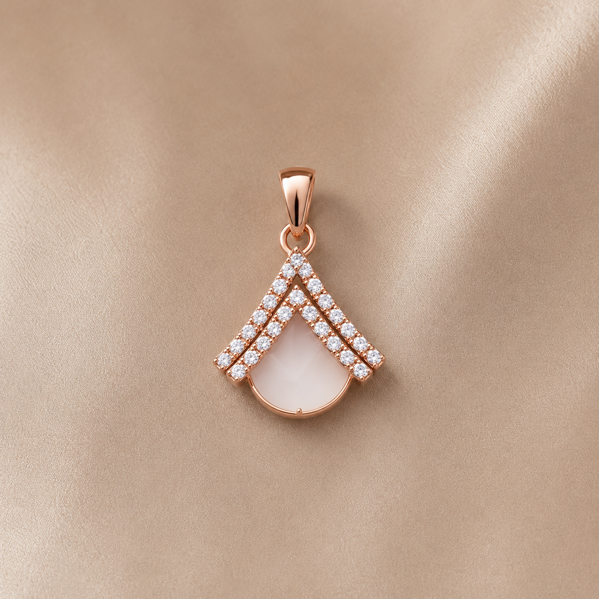 Rose Gold Initial Pendant Necklace