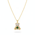18K Gold Plated Teddy Bear Pendant Necklace