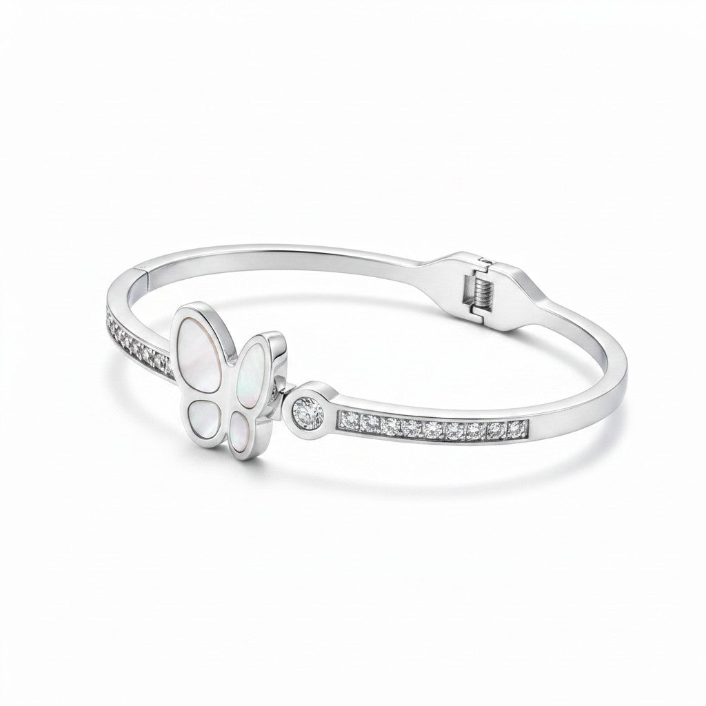 Stainless Steel Butterfly Kada for Women