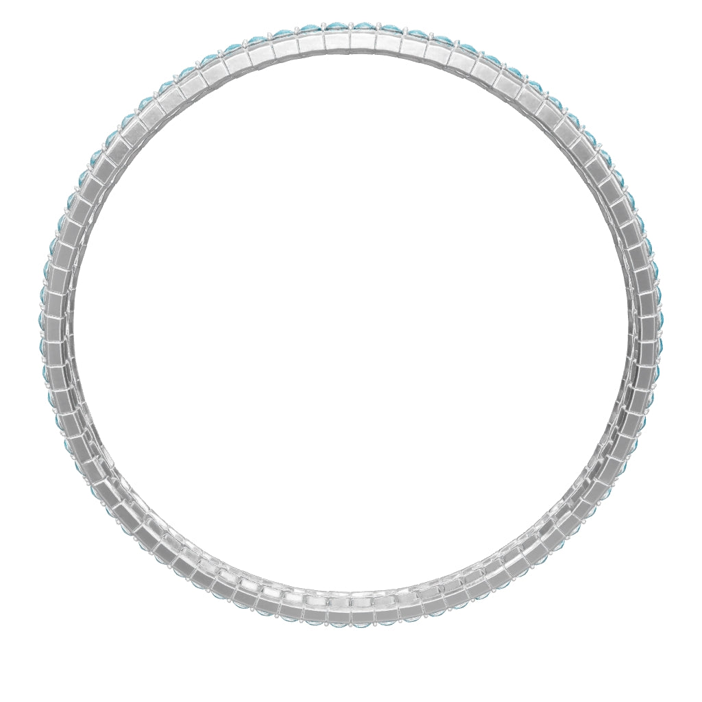 Blue Crystal Tennis Bracelet for Women