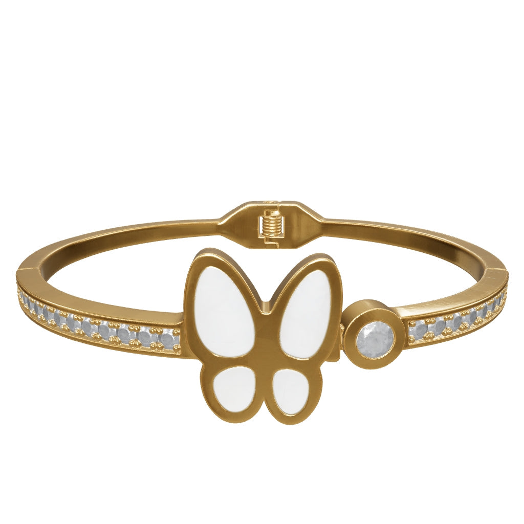 18K Gold Plated Butterfly Kada for Women
