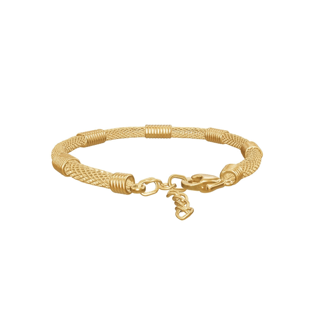 18K Gold Plated Woven Mesh Bracelet