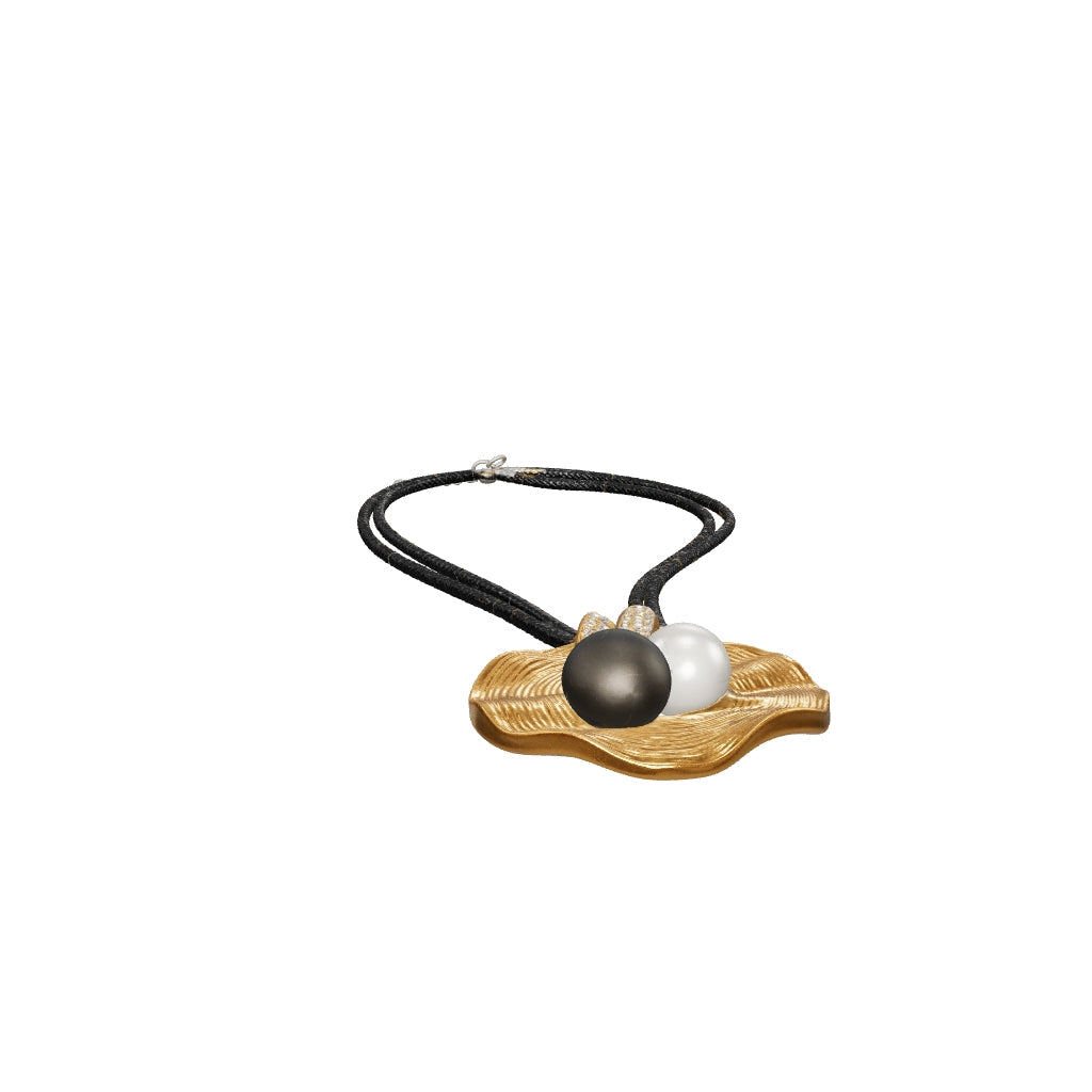 18K Gold Plated Pearl Pendant Necklace