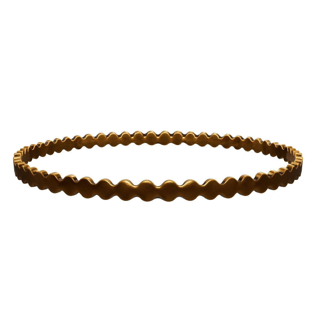 18K Gold Plated Textured Bangles for Women – Set of 2